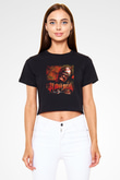 All Shall Perish Siyah Crop Top Tişört