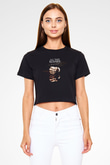 All That Remains Siyah  Crop Top Tişört