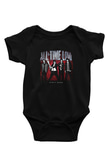 All Time Low Baskılı Unisex Siyah Bebek Body - Zıbın