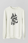 All Time Low Beyaz Unisex Sweatshirt