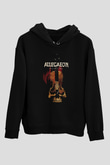 Allegaeon Baskılı Unisex Siyah Kapüşonlu Sweatshirt
