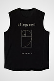 Allegaeon Baskılı Unisex Siyah Kolsuz Tişört - Tshirt