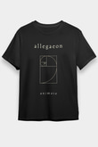 Allegaeon Baskılı Unisex Siyah Tişört - Tshirt
