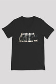 Allegaeon Baskılı Unisex Siyah V Yaka Tişört - Tshirt