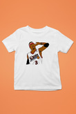 Allen Iverson Baskılı Beyaz Unisex Beyaz Çocuk Tişört - Tshirt