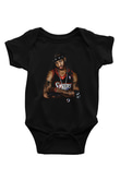Allen Iverson Baskılı Unisex Siyah Bebek Body - Zıbın