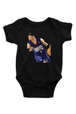 Allen Iverson Baskılı Unisex Siyah Bebek Body - Zıbın