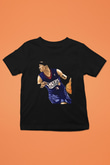 Allen Iverson Baskılı Unisex Siyah Çocuk Tişört - Tshirt