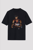 Allen Iverson Baskılı Unisex Siyah Oversize Tişört - Tshirt