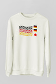 Almanya Beyaz Unisex Sweatshirt