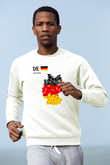 Almanya Beyaz Unisex Sweatshirt