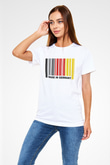 Almanya Beyaz Unisex Tişört T-Shirt - TişörtFabrikası