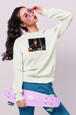 Alpacino Beyaz Unisex Sweatshirt