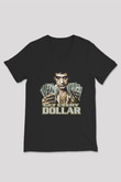 Alpacino Get Every Dollar Siyah Unisex V Yaka Tişört T-Shirt