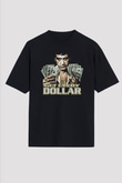 Alpacino Get Every Dollar Siyah Unisex Oversize Tişört T-Shirt