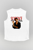Alpacino Scarface Beyaz Unisex Kolsuz Tişört
