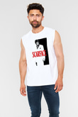 Alpacino Scarface Beyaz Unisex Kolsuz Tişört