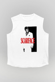 Alpacino Scarface Beyaz Unisex Kolsuz Tişört
