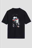 Alpacino Siyah Unisex Oversize Tişört T-Shirt
