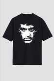 Alpacino Siyah Unisex Oversize Tişört T-Shirt
