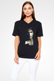Alpacino Siyah Unisex V Yaka Tişört