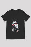 Alpacino Siyah Unisex V Yaka Tişört T-Shirt