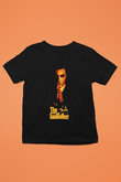 Alpacino The Godfather Baskılı Siyah Unisex Çocuk Tişört