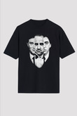 Alpacino The Godfather Siyah Unisex Oversize Tişört T-Shirt