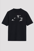Alpacino The Godfather Siyah Unisex Oversize Tişört T-Shirt