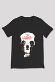Alpacino The Godfather Siyah Unisex V Yaka Tişört T-Shirt