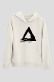 Alt-J Beyaz Unisex Kapüşonlu Sweatshirt