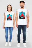 Alt-J Beyaz Unisex Kolsuz Tişört