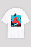 Alt-J Beyaz Unisex Oversize Tişört T-Shirt