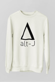 Alt-J Beyaz Unisex Sweatshirt