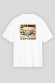 Alter Bridge Baskılı Unisex Beyaz Oversize Tişört