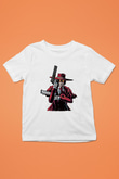 Alucard Baskılı Beyaz Unisex Beyaz Çocuk Tişört - Tshirt