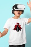Alucard Baskılı Beyaz Unisex Beyaz Çocuk Tişört - Tshirt
