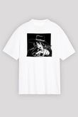 Alucard Baskılı Beyaz Unisex Oversize Tişört - Tshirt