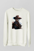 Alucard Baskılı Beyaz Unisex Sweatshirt