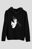 Alucard Baskılı Unisex Siyah Hoodie