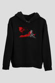 Alucard Baskılı Unisex Siyah Hoodie