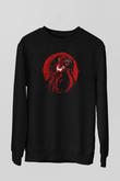 Alucard Baskılı Unisex Siyah Sweatshirt