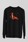 Alucard Baskılı Unisex Siyah Sweatshirt
