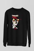 Alucard Baskılı Unisex Siyah Sweatshirt
