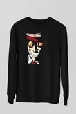 Alucard Baskılı Unisex Siyah Sweatshirt
