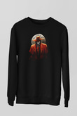 Alucard Baskılı Unisex Siyah Sweatshirt