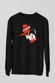Alucard Baskılı Unisex Siyah Sweatshirt