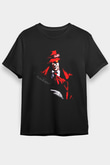 Alucard Baskılı Unisex Siyah Tişört - Tshirt