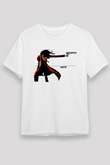 Alucard Unisex Baskılı Beyaz Tişört - Tshirt