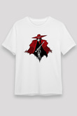 Alucard Unisex Baskılı Beyaz Tişört - Tshirt